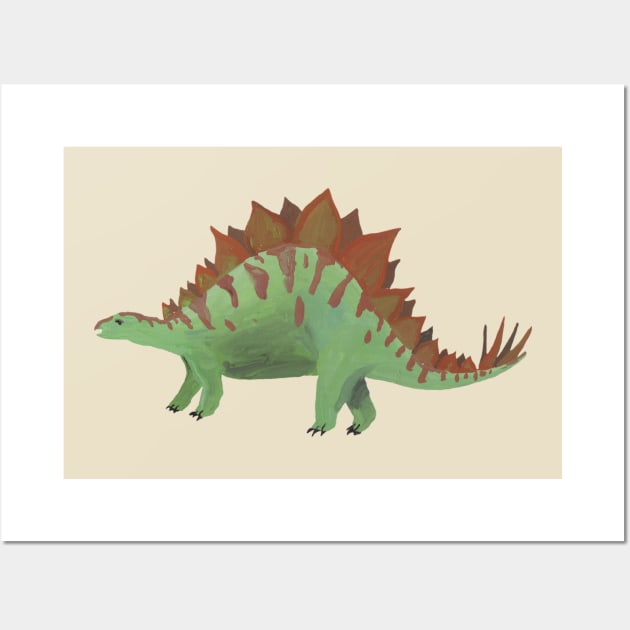 Dinosaur - Stegosaurus Wall Art by Das Brooklyn